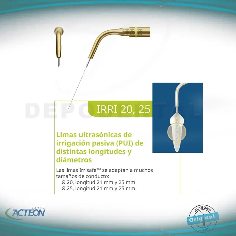 Insertos IRRISAFE Endo - irrigación del conducto