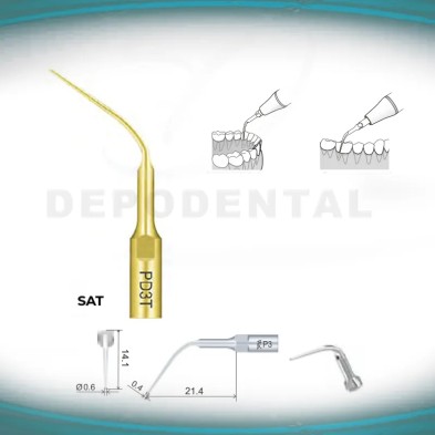 Puntas Ultrasonidos Perio Woodpecker compatible SATELEC PD3T Perio