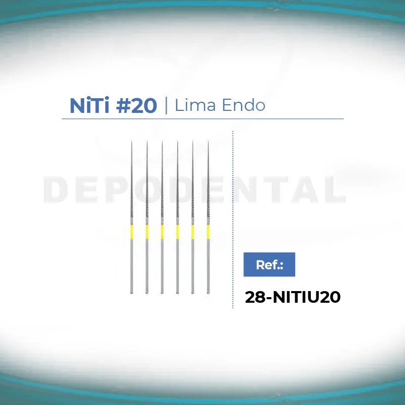 Lima para ultrasonidos NiTi 20