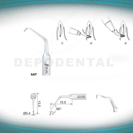 Puntas Ultrasonidos Endo Woodpecker ED19D