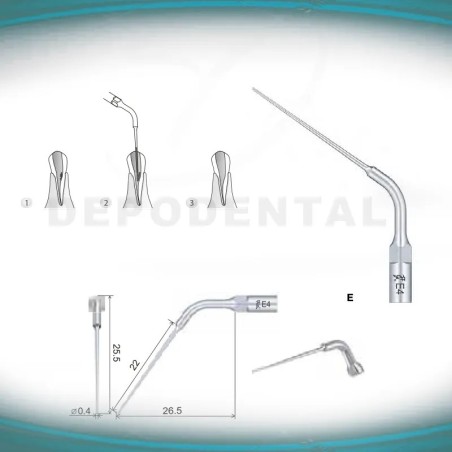 Puntas Ultrasonidos Endo Woodpecker E4