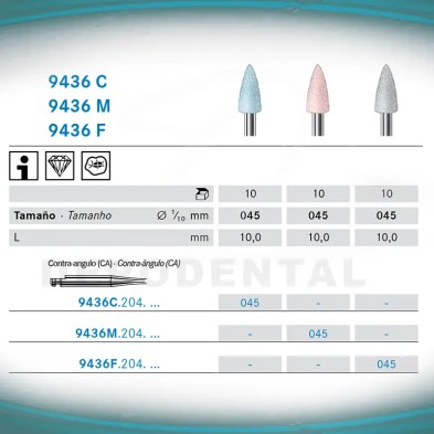 Pulidores Composite komet forma llama grande