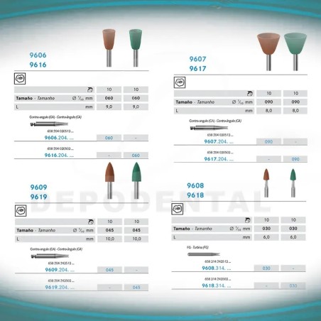 Pulidores para amalgama Komet