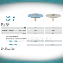 Pulidores para óxido de zirconio con forma de lenteja