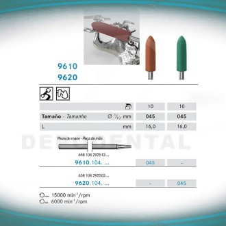 Pulidores para metal y prótesis coladas sobre modelo Torpedo