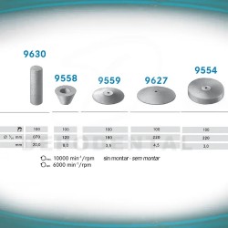 Pulidores Universales blancos veneers acrílicos