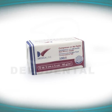 Gasas 5X5Cm No Esteril 40G/M2 100U de MEDICALINE