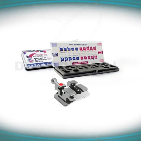 Bracket metálico de autoligado pasivo Roth .022 KIT