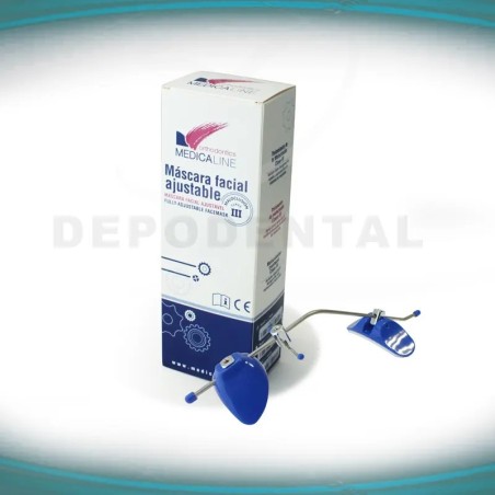 Máscara facial ajustable Medicaline azul