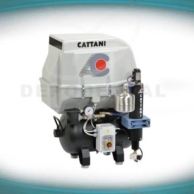 Compresor dental Cattani AC100Q con secador de aire