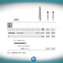 Fresas Diamante ISO 383 Komet endodoncia