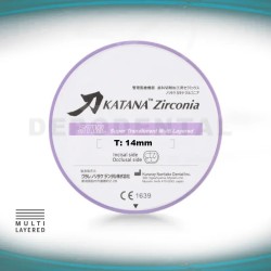 KATANA Zirconia STML Discos Cad-Cam Noritake T14mm