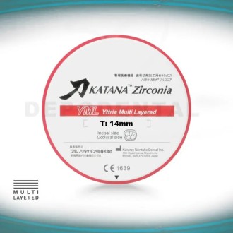 KATANA Zirconia YML Discos Multi-capa 14mm