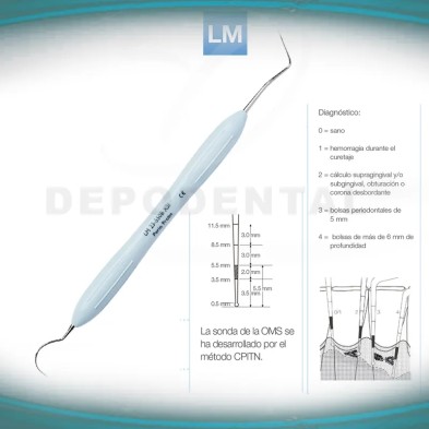 Sonda periodontal OMS