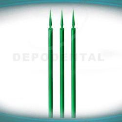 Micro-pinceles aplicadores desechables FINOS color verde claro